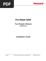 800-01951-C PW-6000 Two-Reader Module Installation Guide