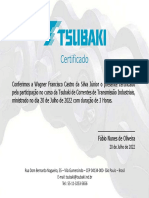 Certificado Tsubaki - Moura