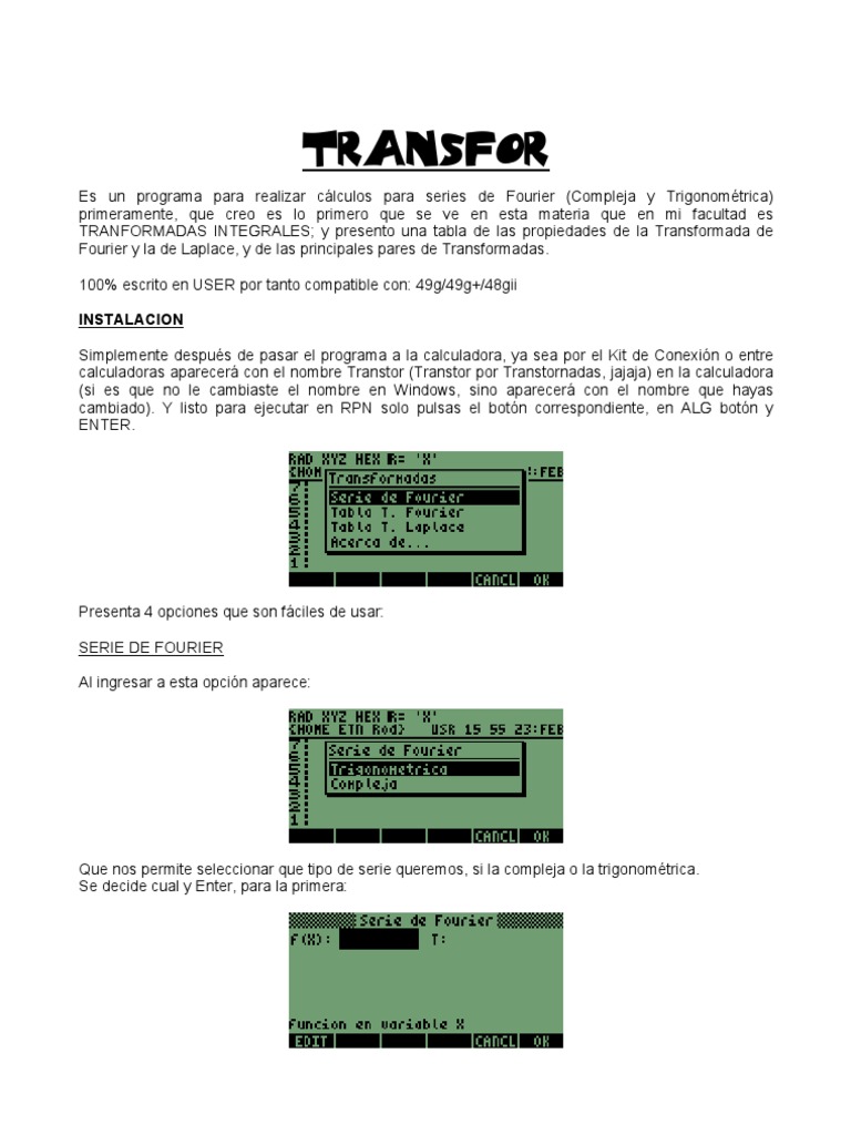 Trans For | PDF | Programa de computadora | Programación