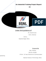 Industrial Training Project Report on BSNL Under Umesh Kumar
