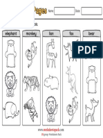 Wild Animal Coloring Sheets Free PDF