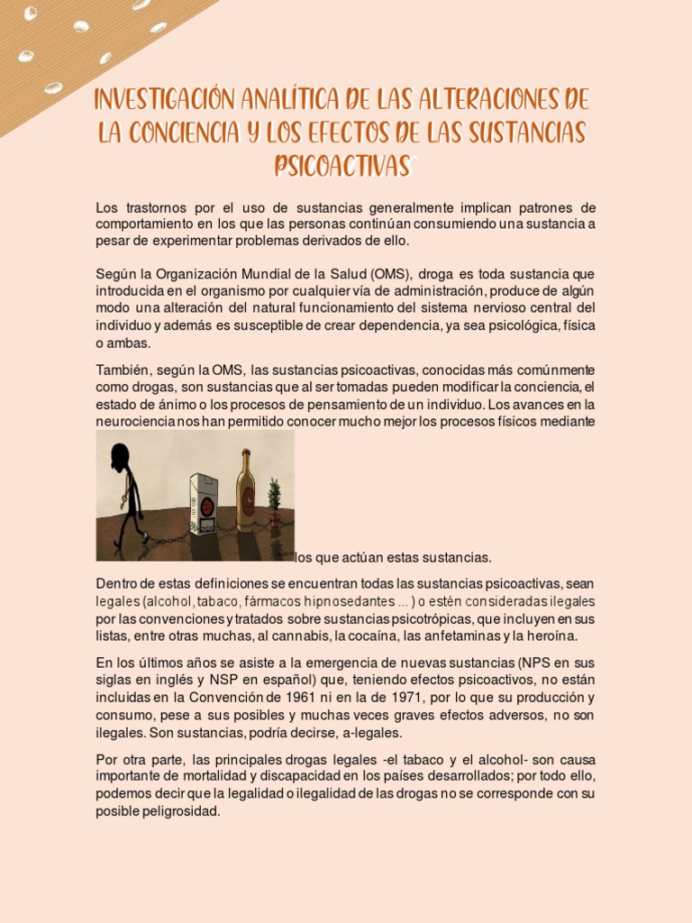 Investigación Analítica de Las Alteraciones de La Conciencia y Los ...