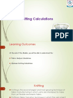 Module 14 Knitting Calculations (Fabric Analysis and Optimum Knitting) Part1