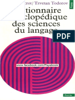 DUCROT Et Todorov Dictionnaire Encyclopedique Des Sciences Du Langage