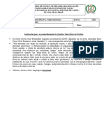 Instruções para o Preenchimento Do Quadro Descritivo de Prática