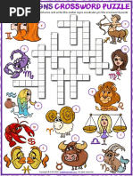 Zodiac Signs Vocabulary Esl Matching Exercise Worksheet For Kids | PDF