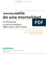 Venezuelade Una Mortalidad en Descenso A Una en Ascenso 1950 2012 2017 2020