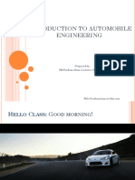 Introduction To Automobile Engineering (Inglés) (Presentación) Autor MD Ferdous Alam