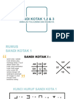 Materi SANDI KOTAK 1,2 DAN 3