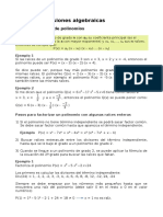 Tema 4.5 Factorización de Polinomios