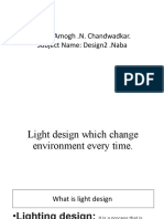 Light Design Which Change Environment Every Time