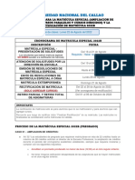 Proceso de Matricula Especial 2022B