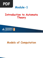 Module-1 - Introduction To Automata Theory