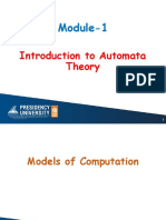 Module-1 - Introduction To Automata Theory