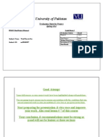Virtual University of Pakistan: Evaluation Sheet For Project