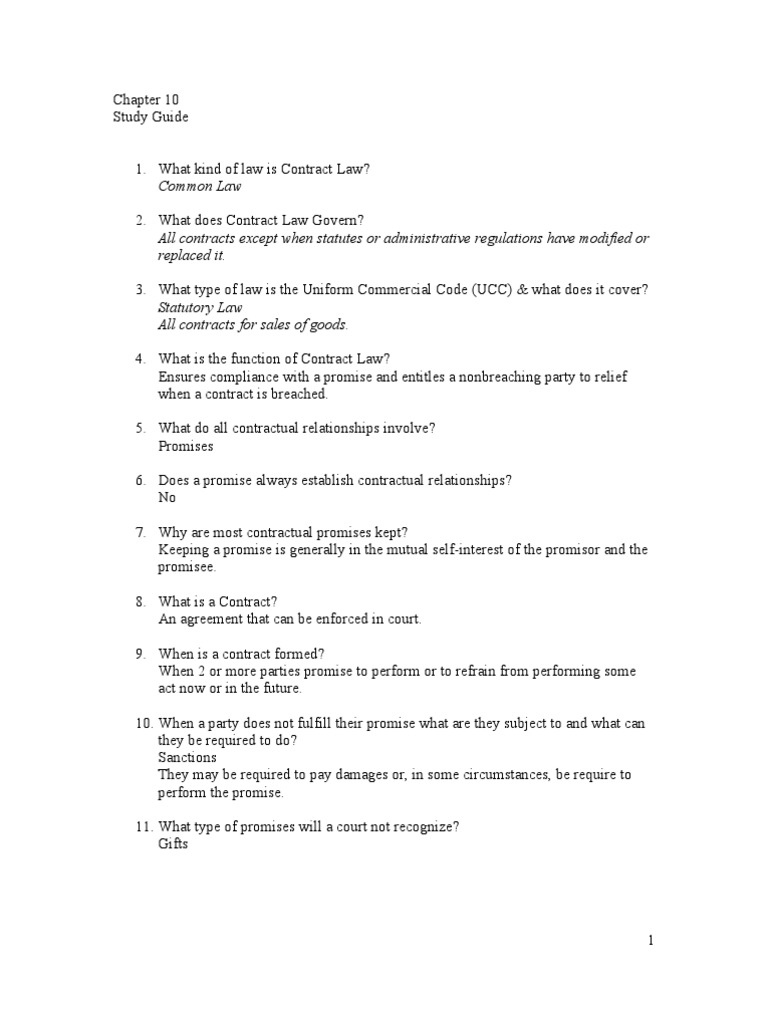 Key Elements of Contract Law | PDF | Offer And Acceptance | Contract Law