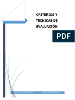 Criterios de Evaluaciòn