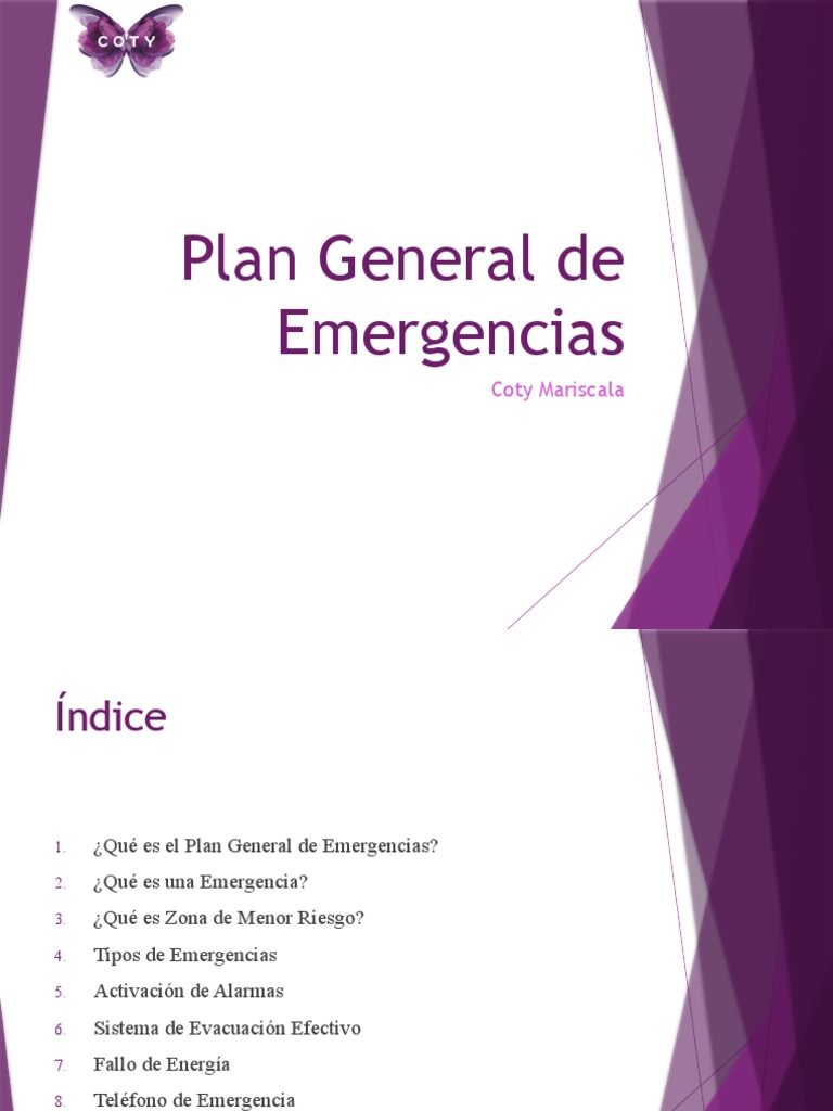 Plan General de Emergencias Coty | PDF | Entorno natural | Naturaleza