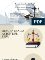 La Descentralizacion en El Perú Grupo 2