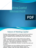 Nature of Working Capital Management