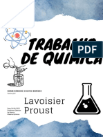 Lavoisier e Proust: Leis da conservação de massa e proporções constantes