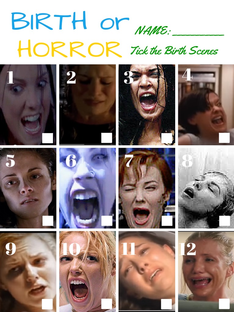 Birth Scene Checklist for Horror | PDF