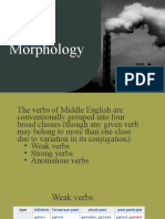 The Verbs of Middle English, Morphology