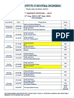 Ganapati Programme Schedule 2022