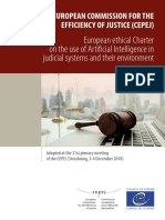COUNCIL OF EUROPE - European Ethical Charter On The Use of AI in Judicial Systems