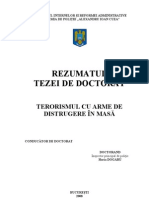 Terorismul Cu Arme de Dist Rug Ere in Masa - Rezumat