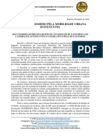 Carta Compromisso Pela Mobilidade Ciclística