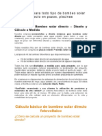 Sistemas para Todo Tipo de Bombeo Solar Directo en Pozos