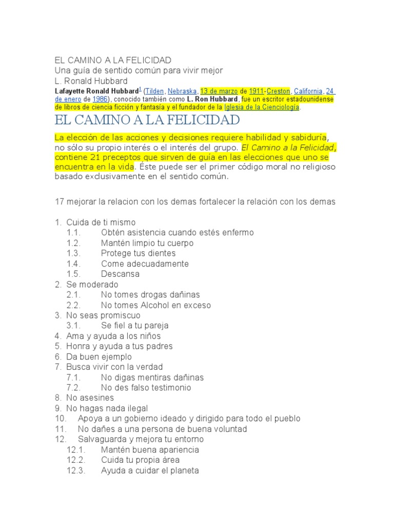El Camino A La Felicidad | Descargar gratis PDF | Felicidad | Conocimiento