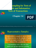 Audit Sampling For Tests of Controls and Substantive Tests of Transactions