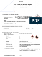 MSDS Xantato Isobutílico de Sodio - SIBX