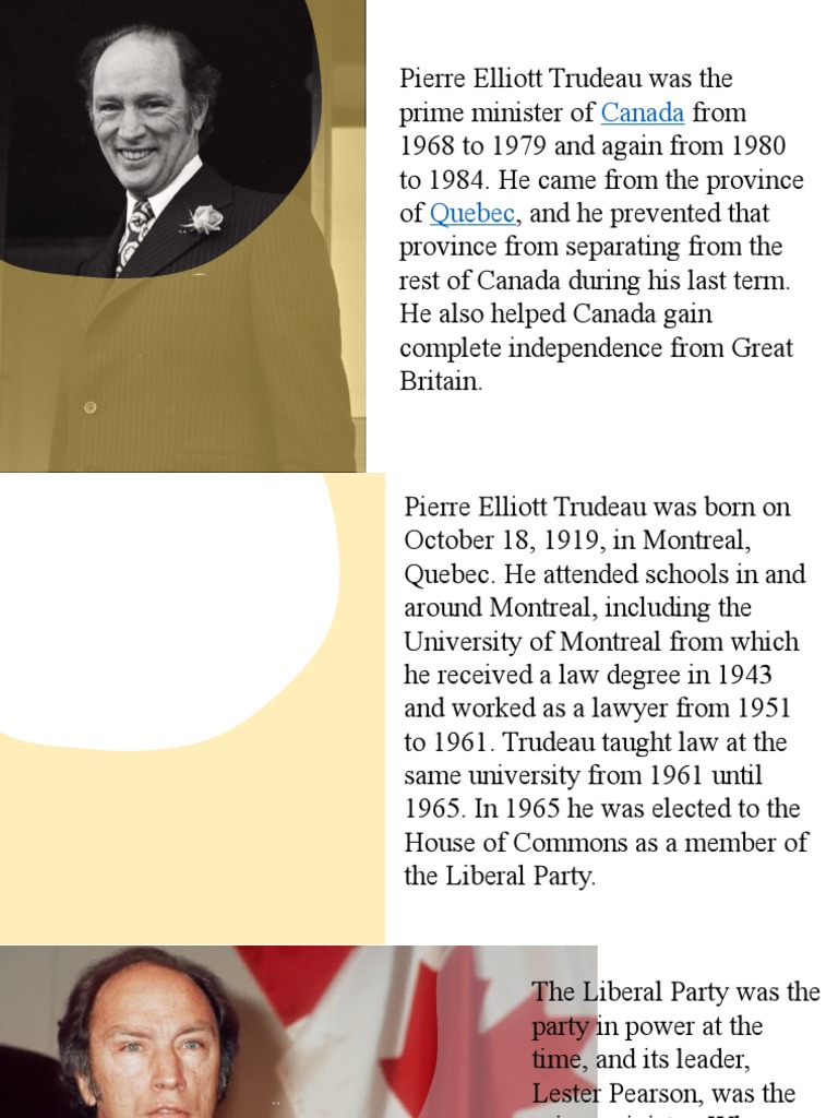 Trudeau Biography | PDF | Pierre Trudeau | Canada