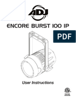 ADJ Encore Burst 100 IP User Manual