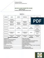 Horario de Clases Grupo 11