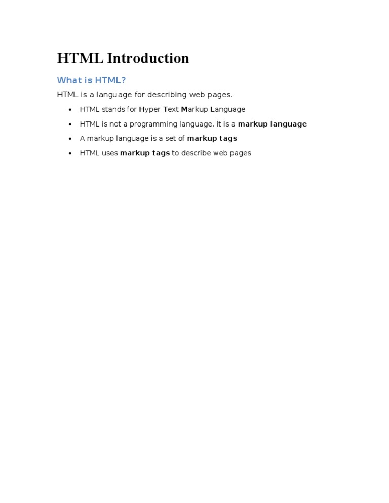 Understanding HTML Basics and Structure | PDF