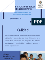Expositora Sylvia Gomez - Calidad Educativa Responsabilidad Compartida - 01!09!2022