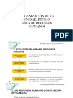 Tema 3. Organización de La Unidad Dpto. o Area de Recursos Humanos