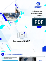 Informacion Academica en SINFO - Estudiante