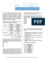 Questoes Matematica Basica As Quatro Operacoes