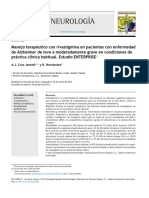 Manejo Terapéutico Con Rivastigmina en Pacientes Con Enfermedad