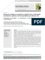 Evaluación Ecológica en El Deterioro Cognitivo Leve y Enfermedad