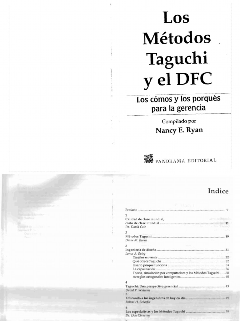 Los Metodos D Taguchi y El DCF | PDF | Calidad (comercial) | Ingeniería