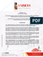 Acuerdo No 021 2020 Actualización Del Acuerdo No. 030 de 2017 MEUM