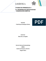 Actividad de Aprendizaje 12 Comunicación