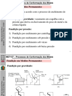 MET157 Aula 6 Fundição em Moldes Metálicos