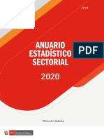 Anuario Estadístico Del Setor Trabajo y Promoción Del Empleo 2020